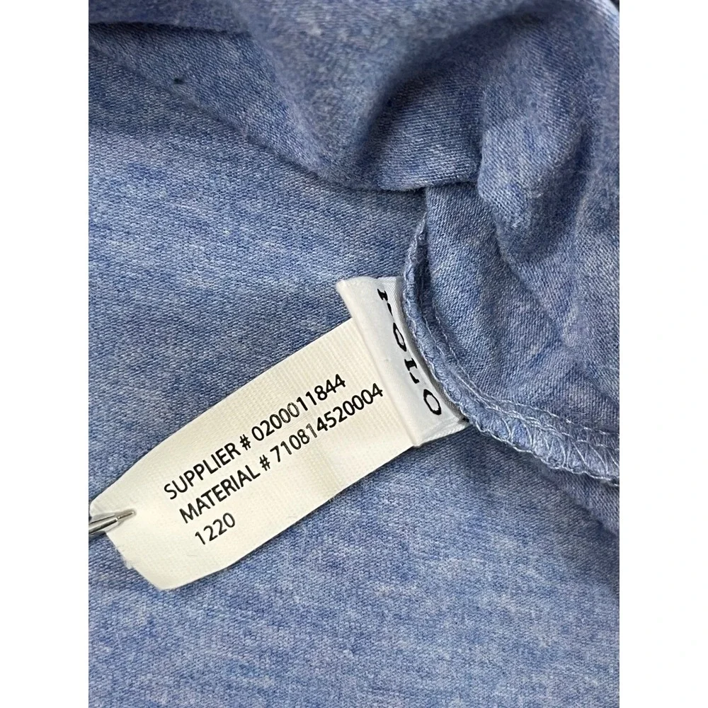 Polo Ralph Lauren Performance Polo Shirt Men's XL Blue Heather Classic Fit EUC